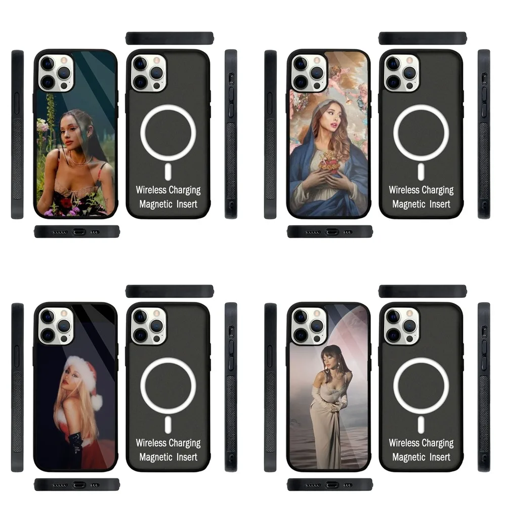 Singer A-Ariana Grande Phone Case Strong Magnetic For IPhone 16,15,14,13,Pro,Max,Plus,11,12,Mini For Magsafe Wireless Charging