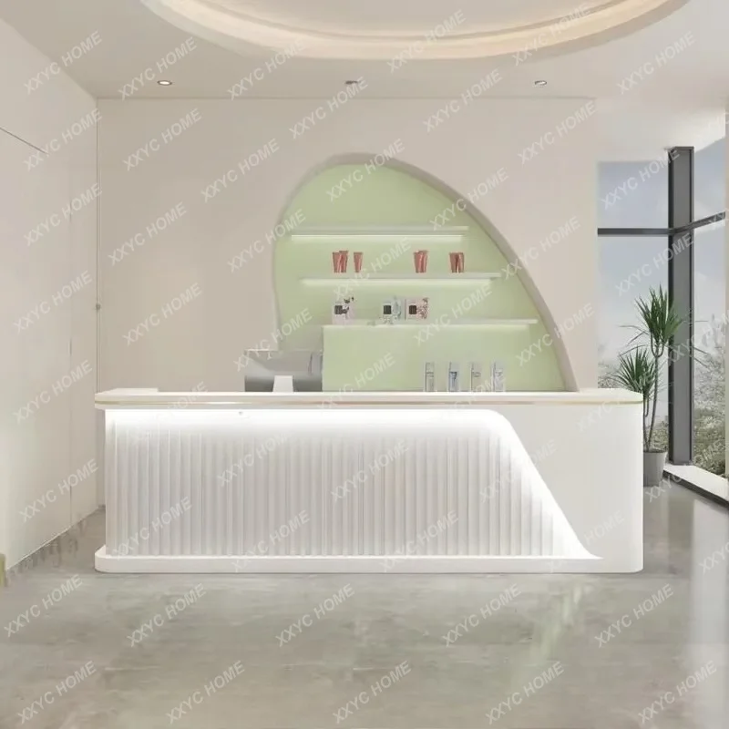 HJ Drawer Unique Reception Desks Executive Shop Modern Bar Reception Desks Minimalist Company Comptoire Accueil Lounge Furnitu