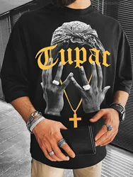 2024 Summer Rapper Tupac T Shirt Men Kids Women Cotton Short Sleeve 2PAC Tee Men Hip Hop Tops Clothes Sportwear