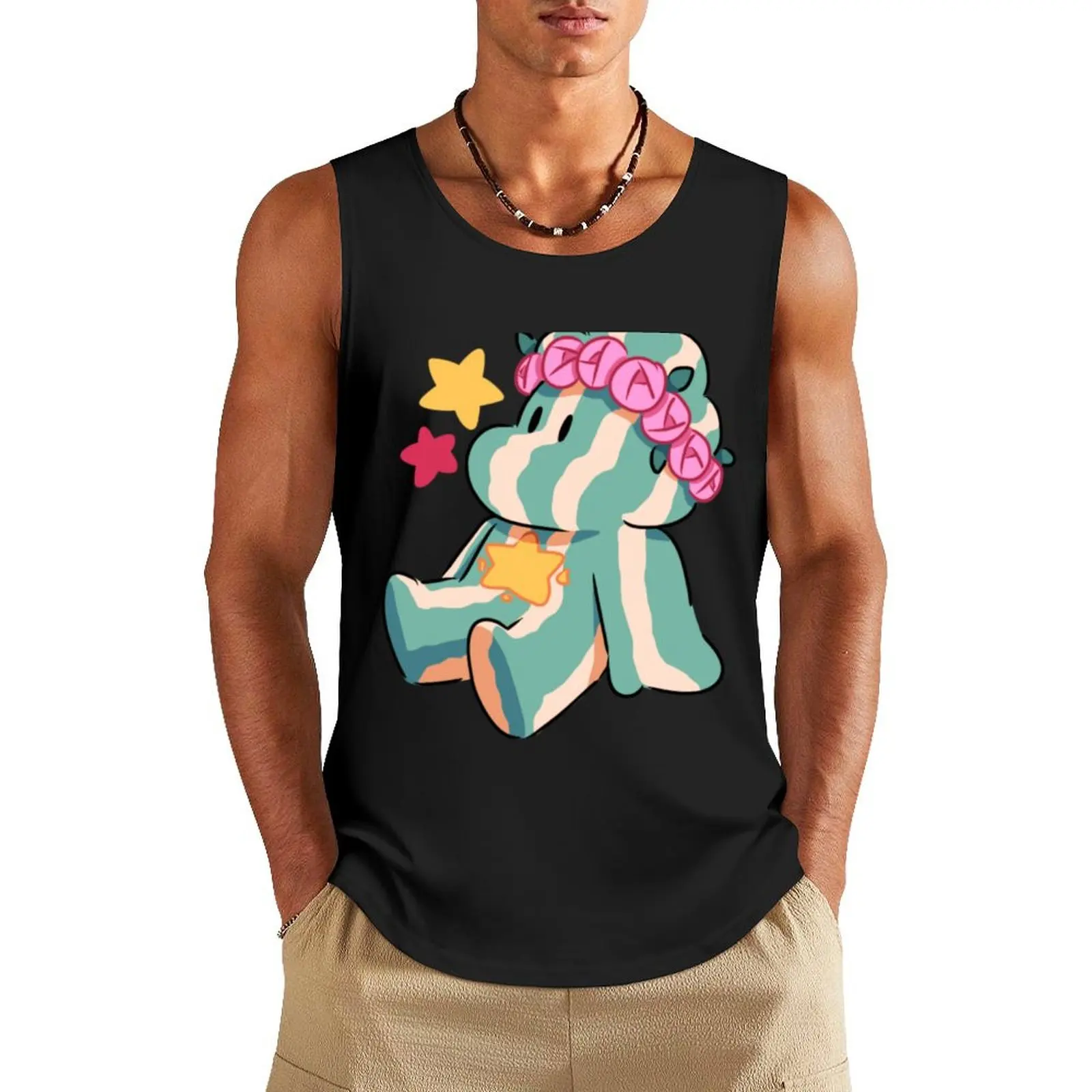 watermelon steven Tank Top t-shirt Men's cute tops Men's summer clothes 2024 men gym