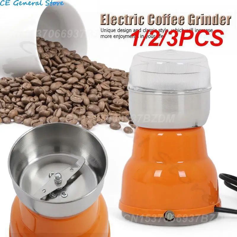 1/2/3PCS Mini Kitchen Electric Coffee Grinder Salt Pepper Grinder Powerful Spice Nuts Seeds Coffee Bean Grind Machine Electronic