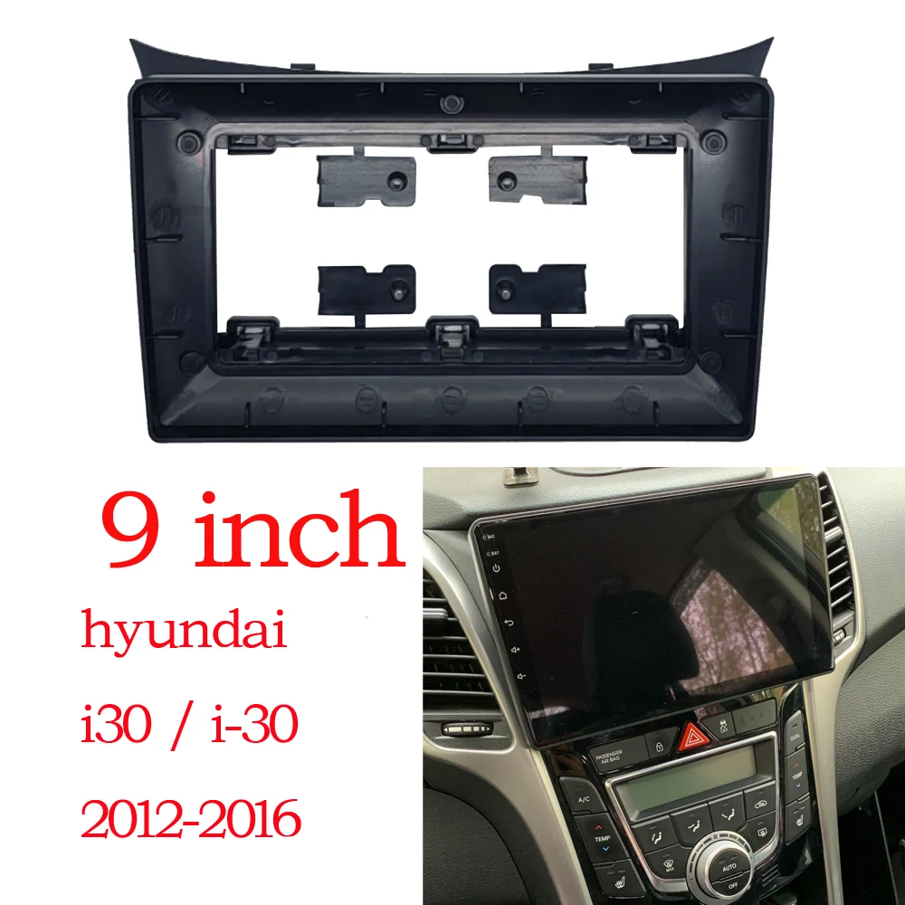 Car Radio Frame Fascias Cable Navigation Panel For Hyundai i30 2 2012-2016 Android Screen Dask Kit Fascia Frame