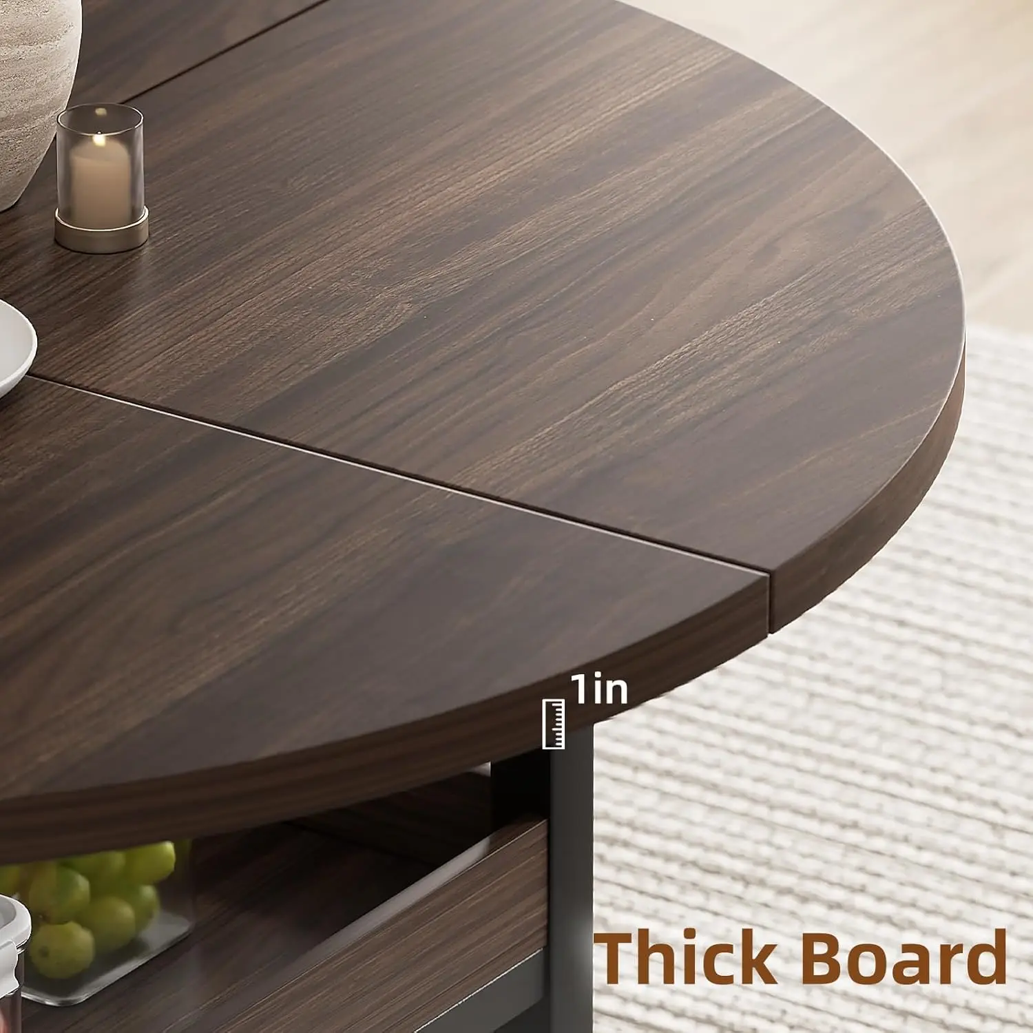 Round Dining Set with Storage 5