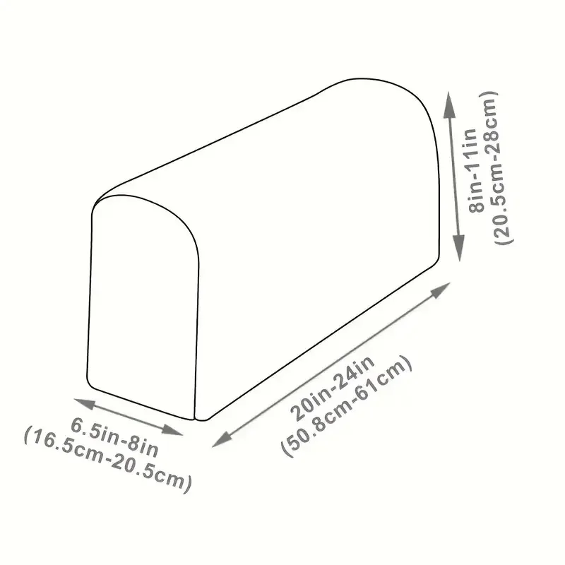 Sofa armrest cover Elastic simple solid color anti-dirty and anti-grab sofa armrest protective cover Pet Cat Dog Washable