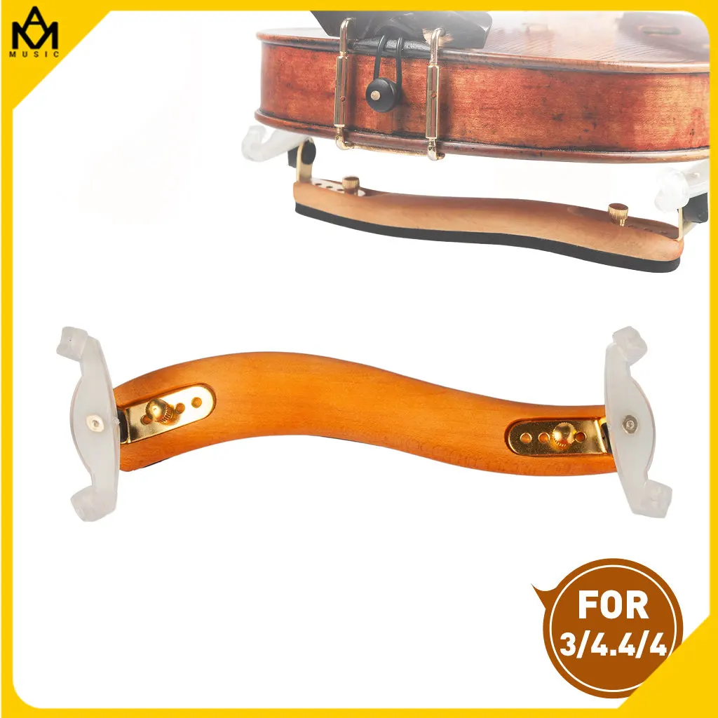 Wooden Violin Bridge High Strength 3/4-4/4  Shoulder Rest Adjustable   Stringed Instrument Accessories