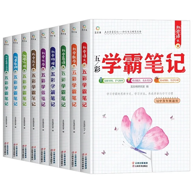 Notes of Top Students, Chinese, Math and English, and Overall Review Materials for The Middle School Entrance Examination
