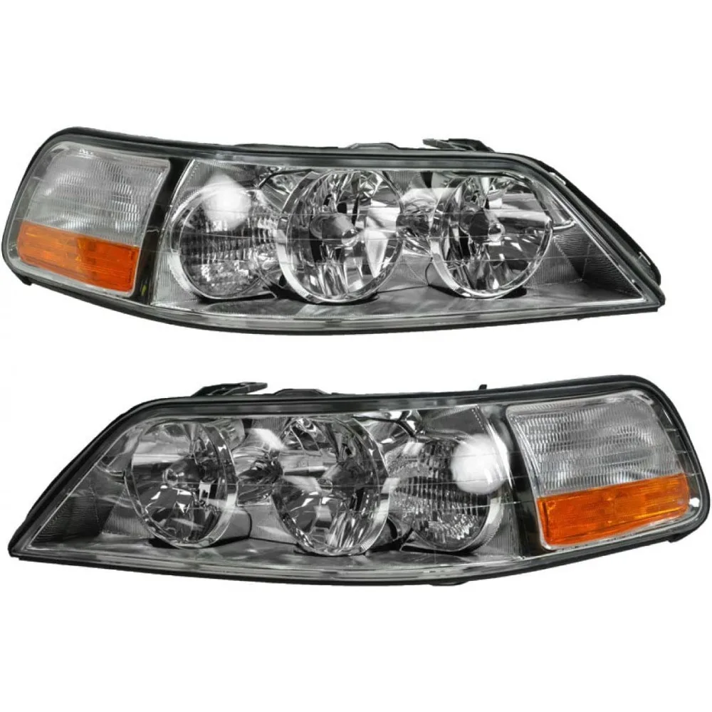 Driver & Passenger Side Headlight Assembly Set Headlights Driver & Passenger Side Compatible