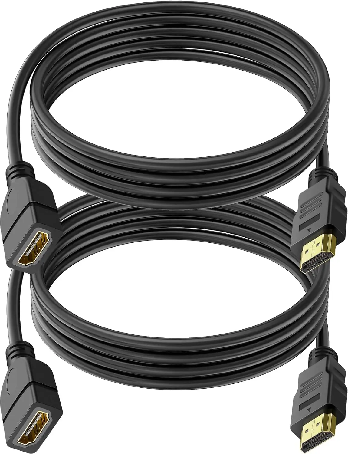 2-pack-hdmi-extension-cable-3ft-high-speed-male-to-female-for-hdtv-monitor-pc-laptop-projector