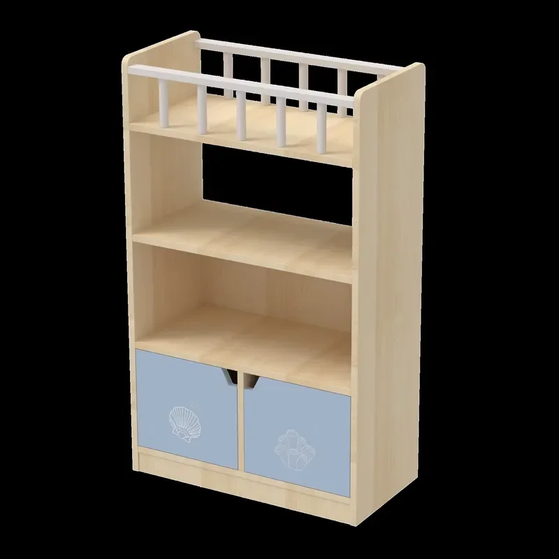 New Design Children Storage Cabinet Locker Furniture for Kindergarten Day Care Wholesale Price Factory Direct Kids Organizer