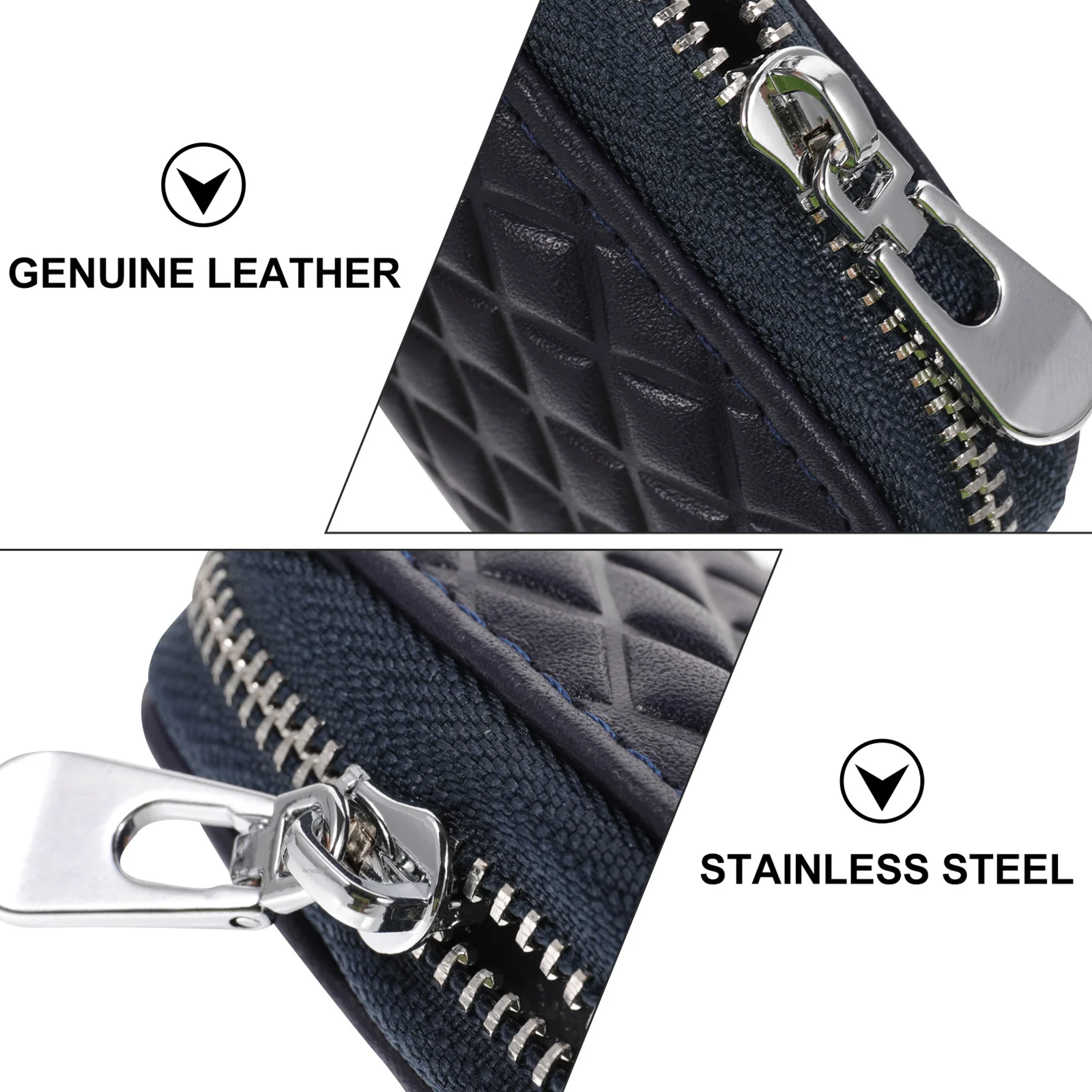 

Car Key Cover Case For Auto Remote Household Keys, Scratch-Resistant Zipper Pack With Hook, Car Key Protector