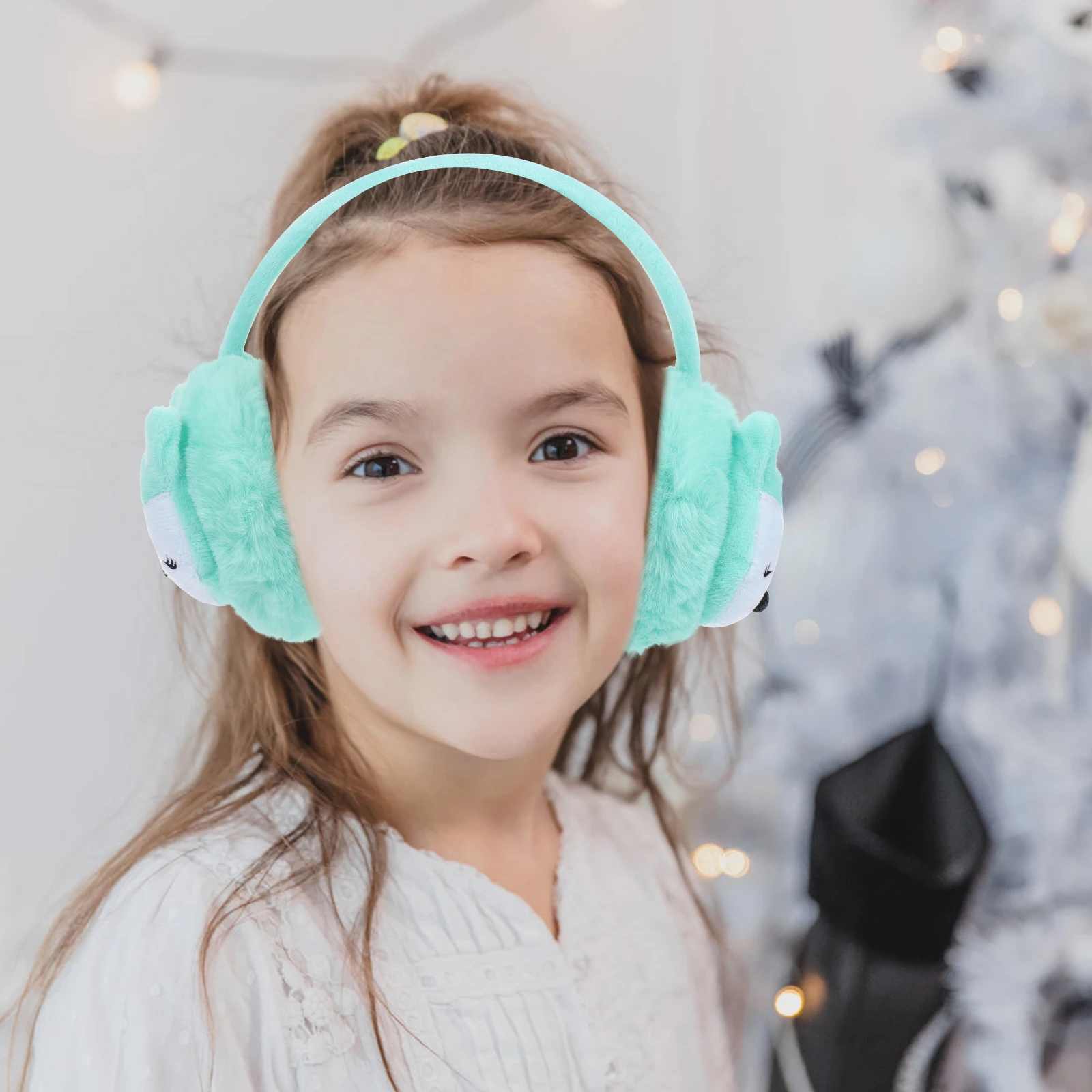 Kids Warm Ear Covers Lightweight Comfortable Breathable Children Winter Ear Protector Rabbit Cozy Earmuffs Plastic