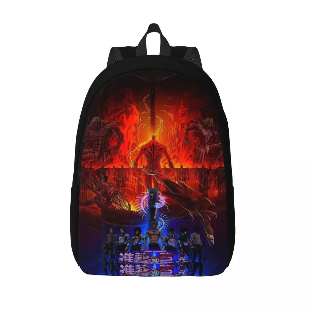 Anime Attack On Titan Backpack for Men Women Cool High School Work Daypack Post-Apocalyptic College Canvas Bags Gift