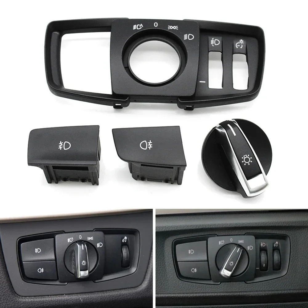 

Head Lamp Rotary Headlight Switch Foglight Button Cover For BMW 1 2 3 4 X1 X2 Series F21 F46 F30 F31 F34 F35 F48 F39 61319265300