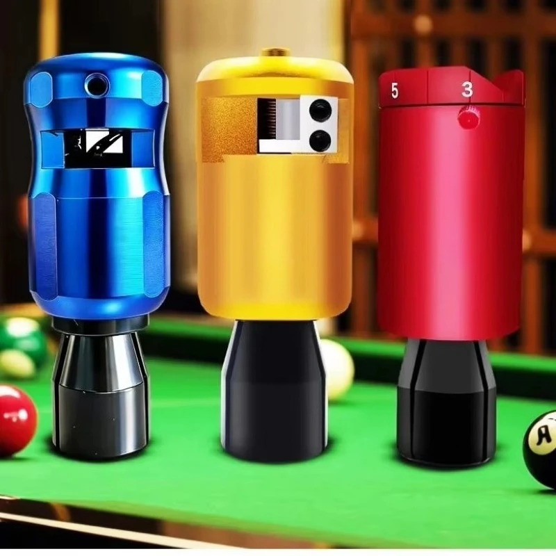 Billiard Cue Tip Radius Repair Trimmer, Ferrule Repair Device with Steel Blade for Cue Tip Replacement