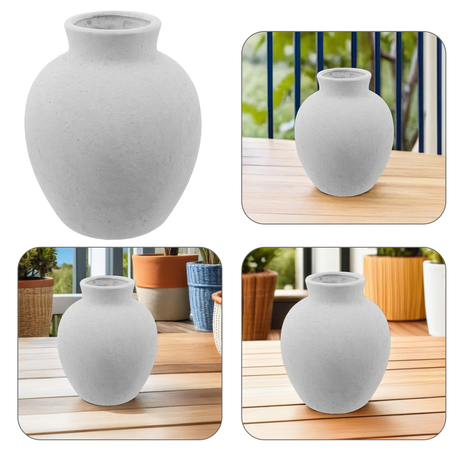 

Floral Vintage Vase Flower Rustic Ceramic Farmhouse Decorative Pottery Oriental Retro