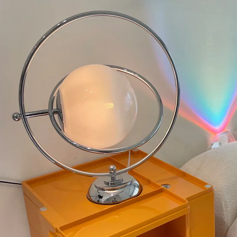 

Nordic Glass Planet Rotary Desk Light Designer Italian Table Lamps Rotary Desk Lamp Room Decor for Bedroom Bedside Living Room