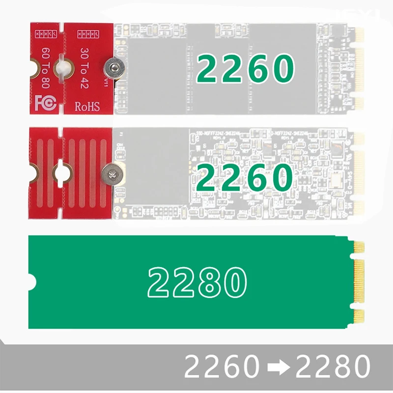 M2 M2PLUS NVME M.2 Extended Transfer 2230, 2242, 2260, 2280 Aircraft M2 CHANGE LONG SIZE NVME M.2 U.2 M3 M.3 SSD