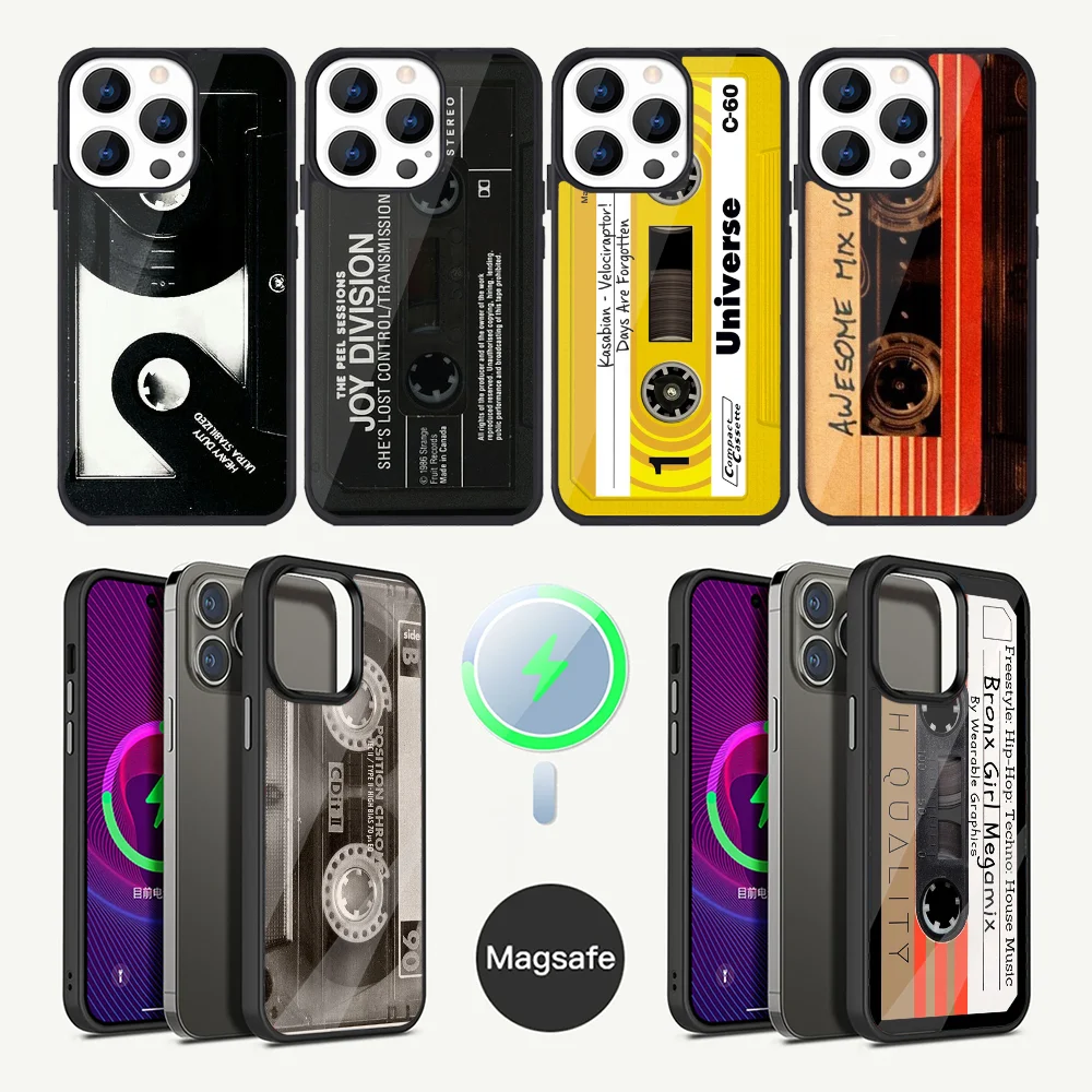 

Магнитная кассета для телефона iPhone 15,14,13,12,11,Plus,Pro,Max Mini Magsafe, магнитная Беспроводная зарядка