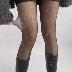 Women's Stars Tights Sexy Sequin Flash Pantyhose Female New Stretch Mesh Silk Stockings Fashion Versatile Babysbreath Long Socks