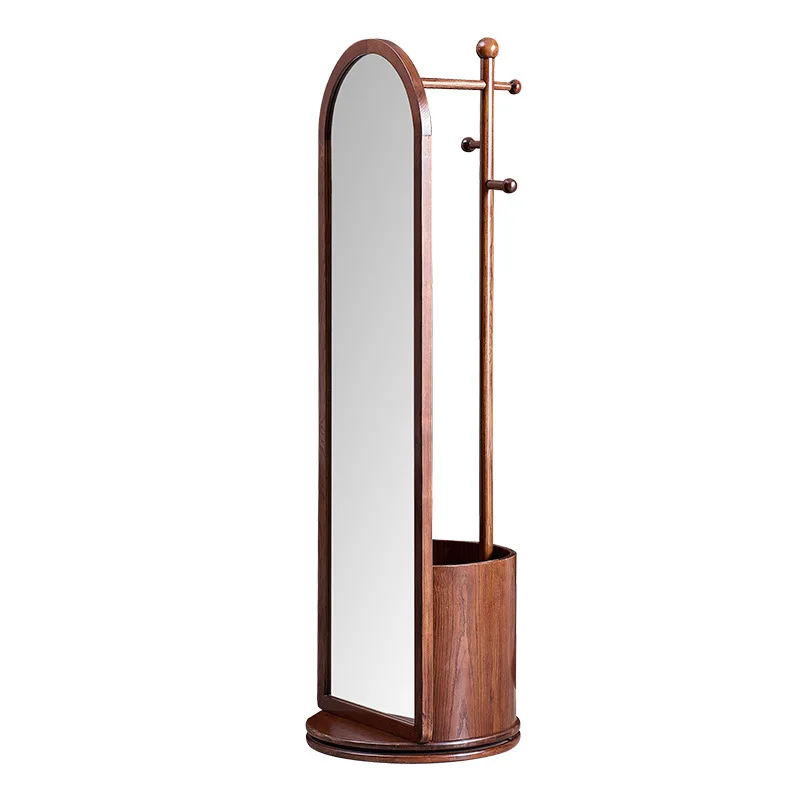 

Multifunctional storage rack with mirror B & B hotel hanger