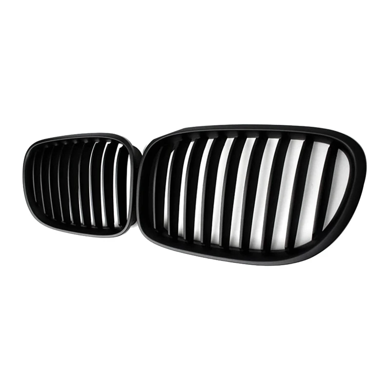 Matte Black Car Front Bumper Kidney Grille Grill For-BMW 7-Series F01 F02 740I 745I 750I 2009-2015