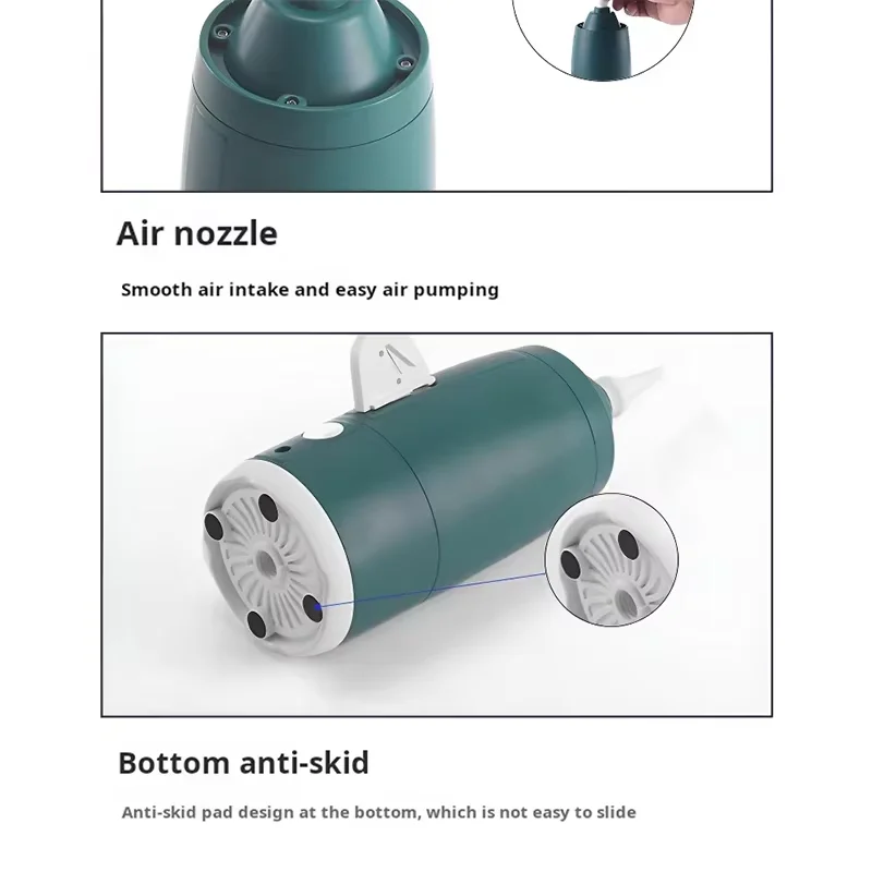 مضخة بالون كهربائية محمولة، منفاخ هواء كهربائي مناسب لتزيين مستلزمات الحفلات المنزلية