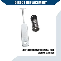 Silver Tool Lighter Removal Car Cigar Auto Socket Removal Tool 25776667 Car Accessories Cigarette