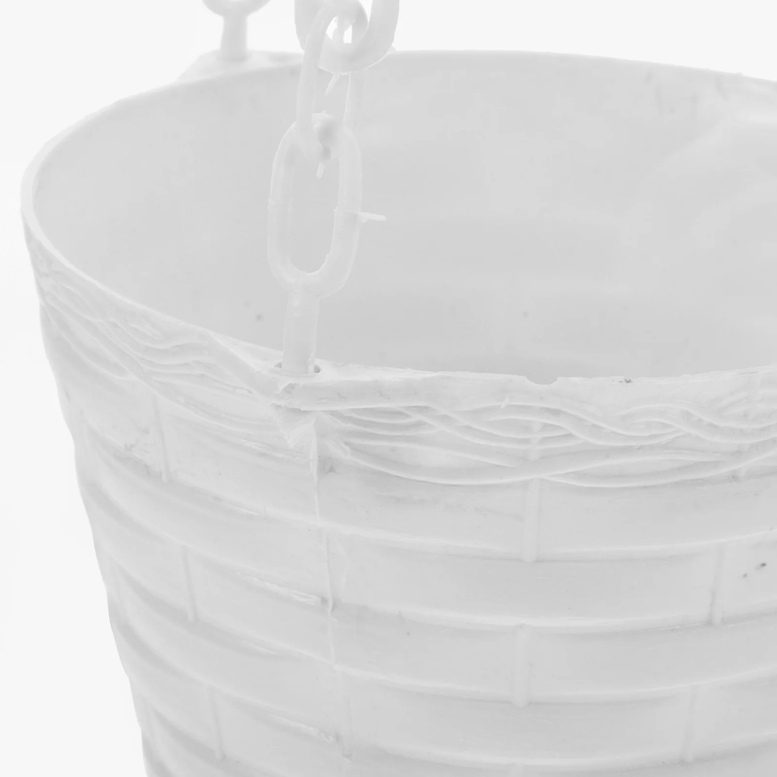 

2Pcs Plastic Hanging Plant Pots Stylish Addition to Patio Porch Balcony with Hooks for Gifts Flower Container Hanging Flower Pot