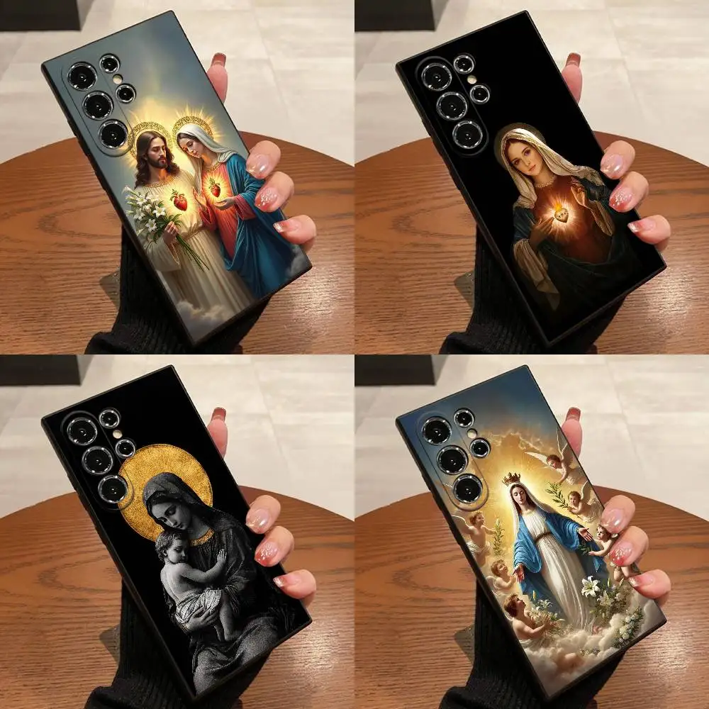 

Mother Jesus Christ Virgin Mary Phone Case For Samsung S25,S24,S21,S22,S23,S30,Ultra,S20,Plus,Fe,Lite,5G Black Box
