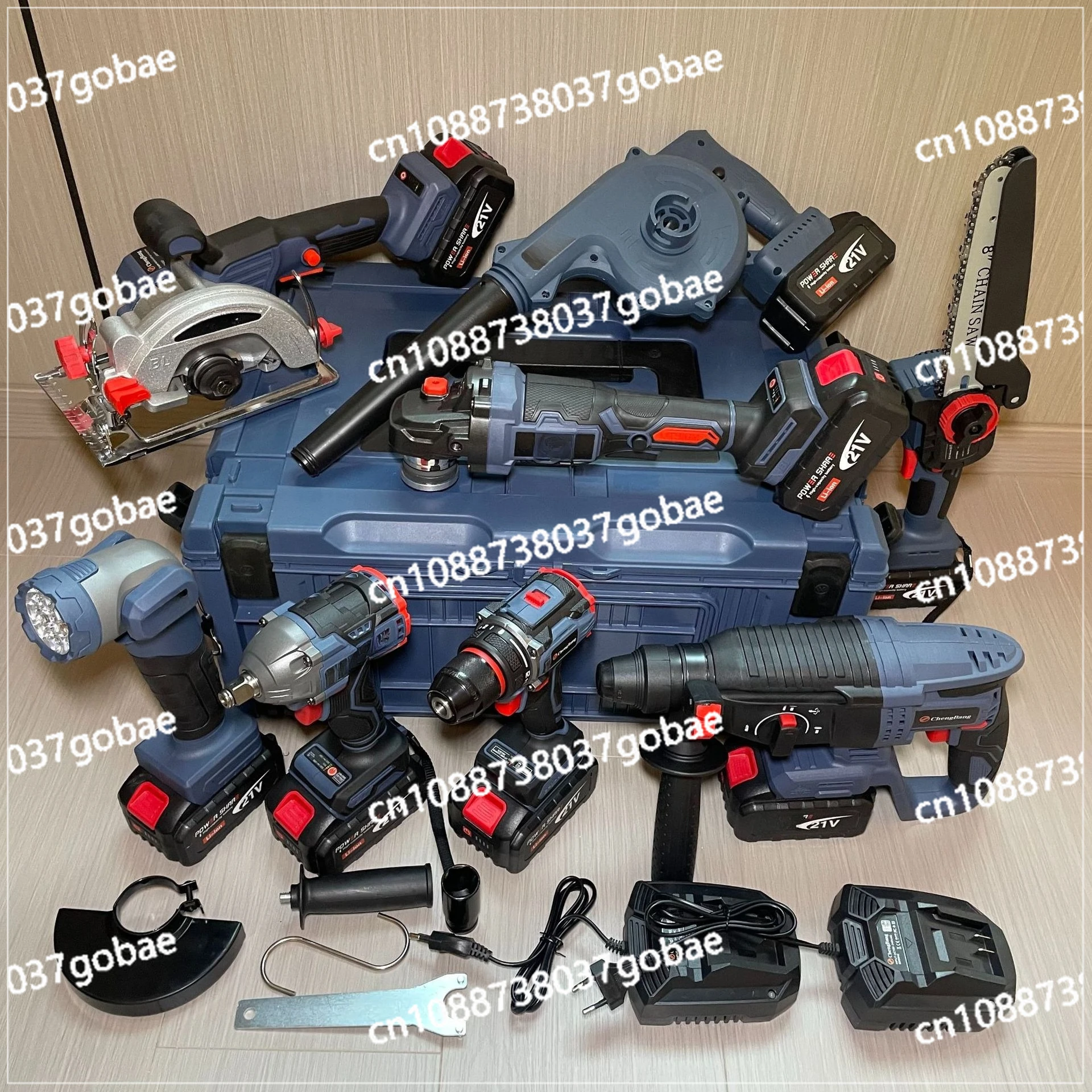 

Power Tool Lithium Battery Tool Set 8-piece Set A
