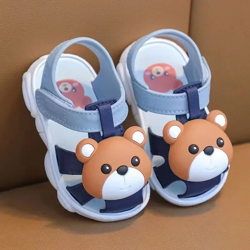 

High Quality Comfortable Breathable Baby Children Outdoor Sandals Simple Versatile Cute Cartoon Boys Girls Infants Walking Shoes