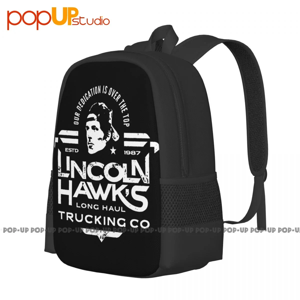 Lincoln Hawk Trucking Co Over Dedication Is Over The Top Estd 1987 Backpack Large Capacity Training Personalised