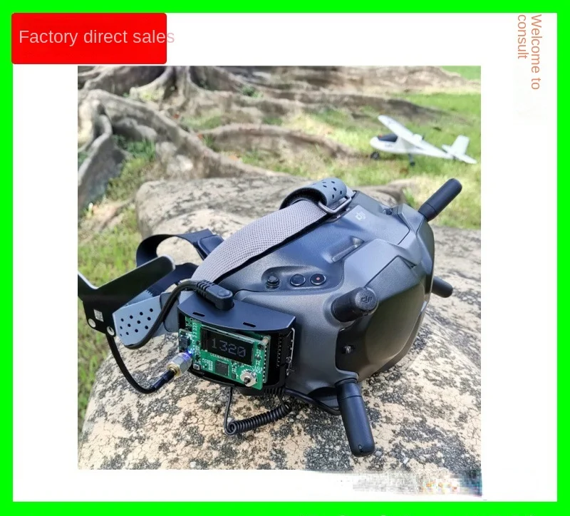 

1.2G image transmission receiver 1.3G 1.6W analog image transmission machine FPV receiver long-range including antenna