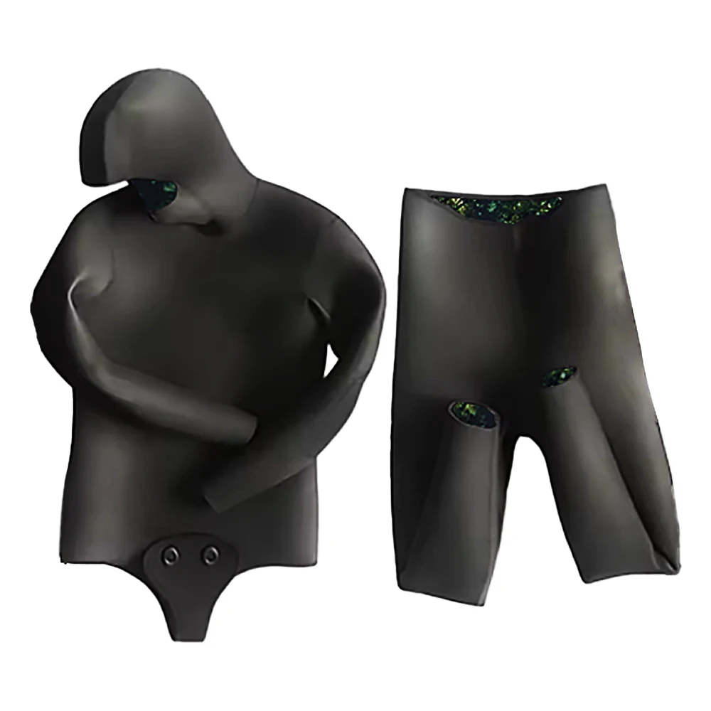 5mm CR Neoprene Wetsuit Open Cell Free Diving Suit Camouflage Two-piece set Mens Snorkeling Swimming Spearfishing Wetsuit
