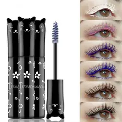 Extreme Length Mascara Eyes Voluminous Makeup 6 Colors False Lash Effect Mascara Waterproof Fast Dry Cat Eyes Eyelashes Curling