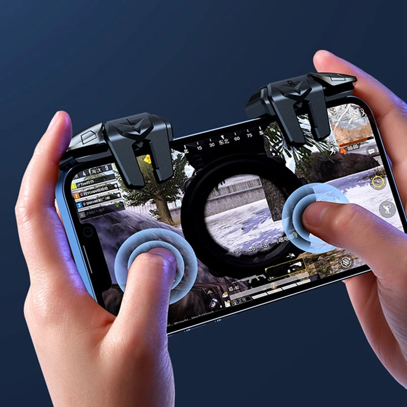 G21 Mobile Phone Game Trigger For PUBG Gaming Controller L1 R1 Alloy Key Button For Iphone Android Gamepad Joystick