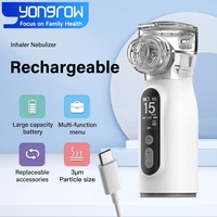 Portable Nebulizer Rechargeable LED Display Silent Medical Ultrasonic Inalador Nebulizador For Child Adults Mobile Steam Device