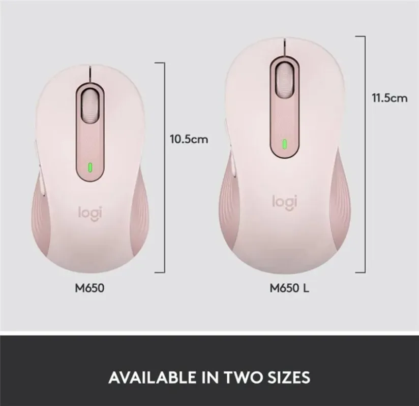 Logitech M650 / M650L Wireless Bluetooth Mouse Silent Office Laptop Mice For PC/Mac/Multi-Device Right Hand Mouse