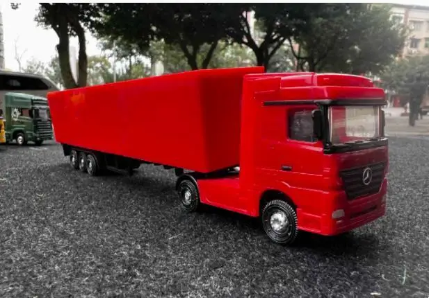 Nuovo allo speciale pressofusione di plastica speciale 1/72 contenitore modello di camion giocattolo regalo mobili collezione di giocattoli per bambini