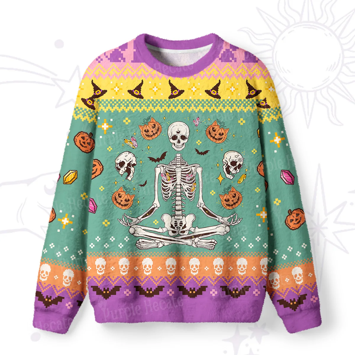 Y2K Women's Autumn and Winter Season Top, Home Casual Hoodie, Halloween Skull Print Loose Long Sleeved Hoodie S-XXXL Size
