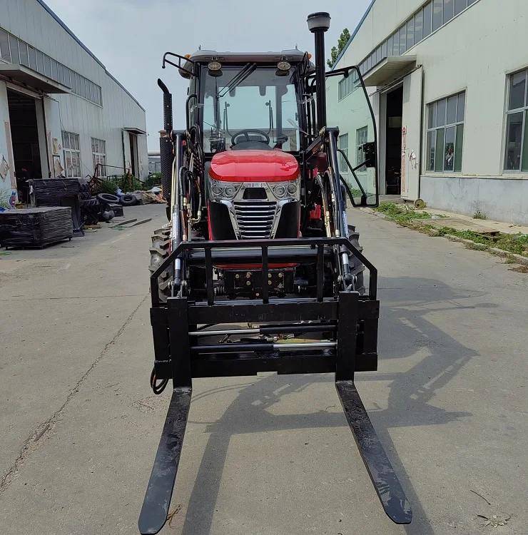 Trator multiuso DC 504 50HP 4WD com componentes de núcleo de tração nas quatro rodas de 50 cavalos de potência, incluindo pá dianteira do motor