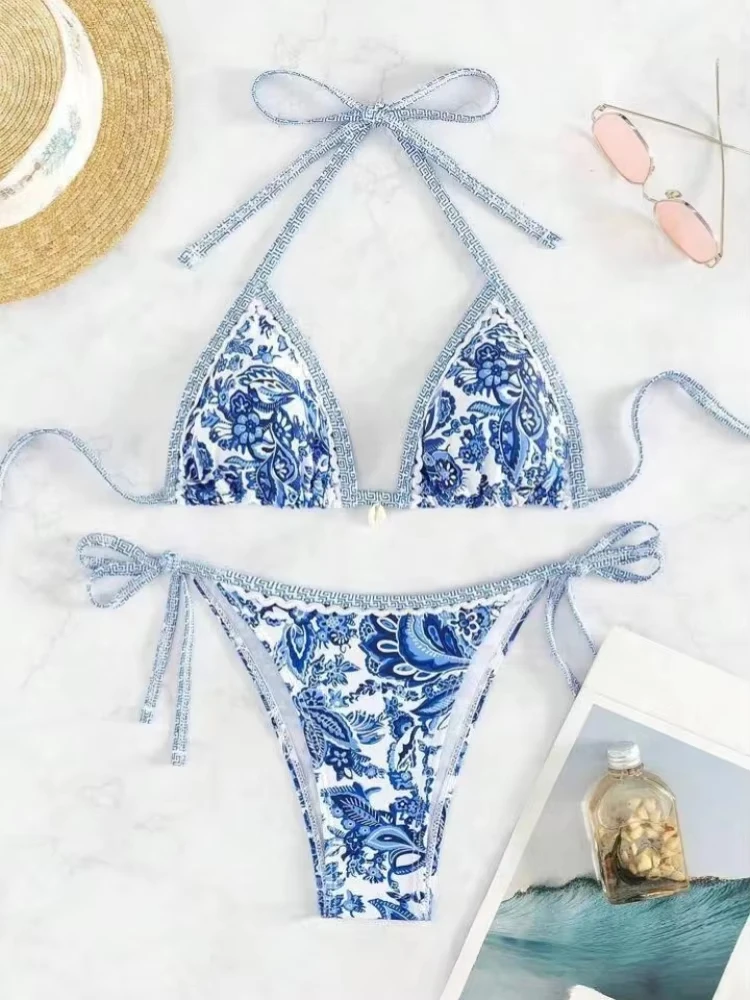 

Shiny Pink Micro Bikini Mujer Women Sexy PU Pearls Push Up Thong Swimsuit Summer Bathing Suit Bandage Holiday Swimwear