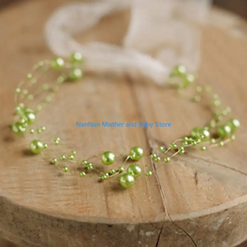 رباط شعر للأميرة للأطفال حديثي الولادة من Photograhy، إكسسوار شعر بظهر خلفي #4