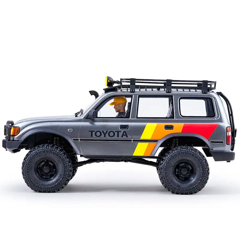 FMS FCX10 LC80 RS 1/10 échelle Land Cruiser RTR voiture électrique RC télécommande tout-terrain chenille jouet quatre roues motrices modèle de voiture RC