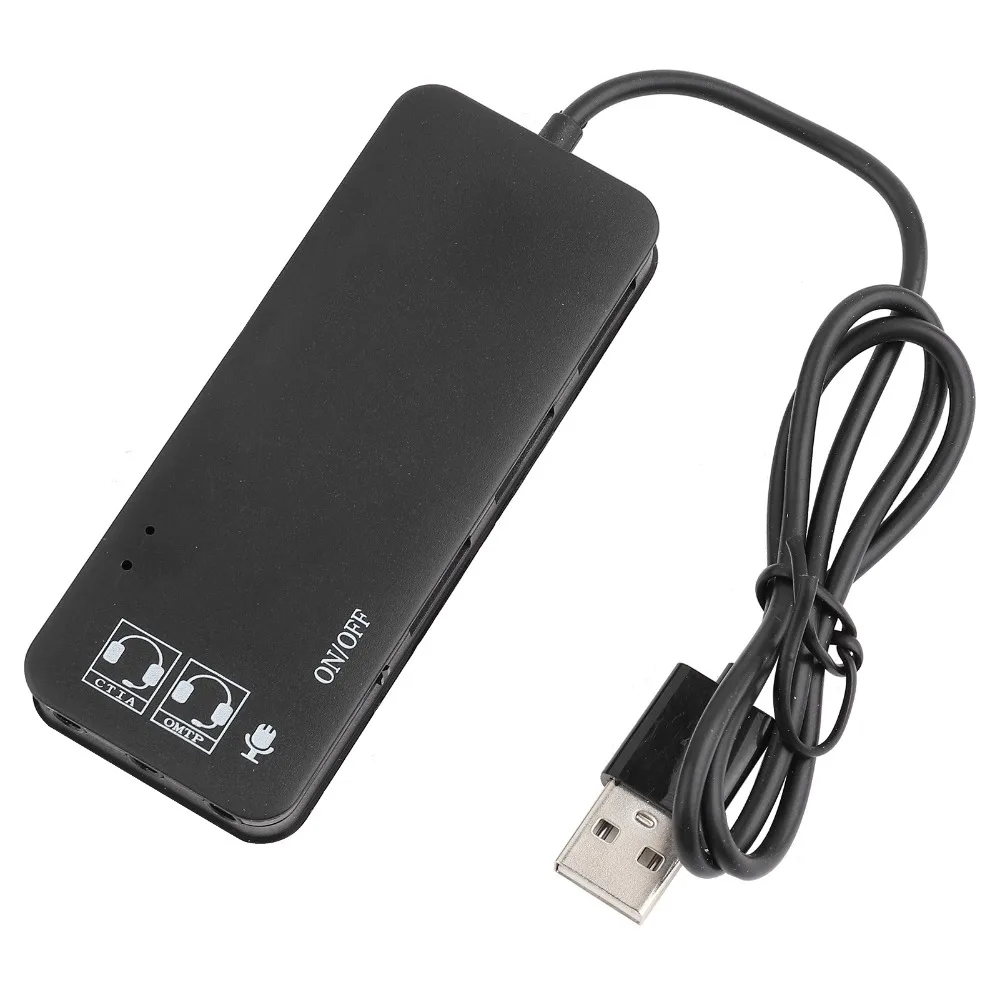 Portable 3-Port USB 2.0 USB 2.0 Hub 7.1CH Plug and Play USB 2.0 Splitter Port Splitter Small Devices
