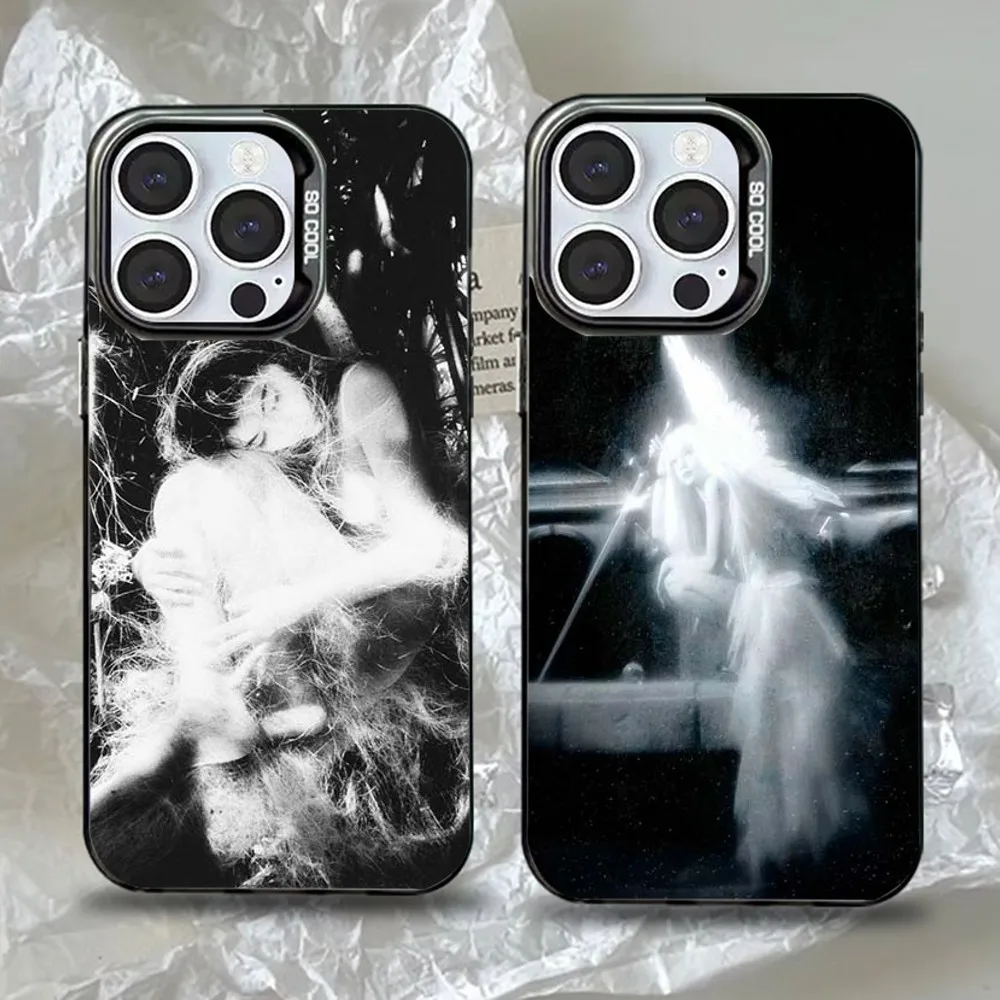

Clmj Beautiful Angel Phone Case For iPhone 16,15,14,13,12,11,Pro,Max,Plus,Mini,XS,SE Anti Fall Black Matte Hard Bumper
