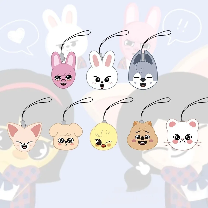 

SKZOO периферийная акриловая цепочка для мобильного телефона высокой четкости, всплывающая кукла, новый кулон с выражением волка