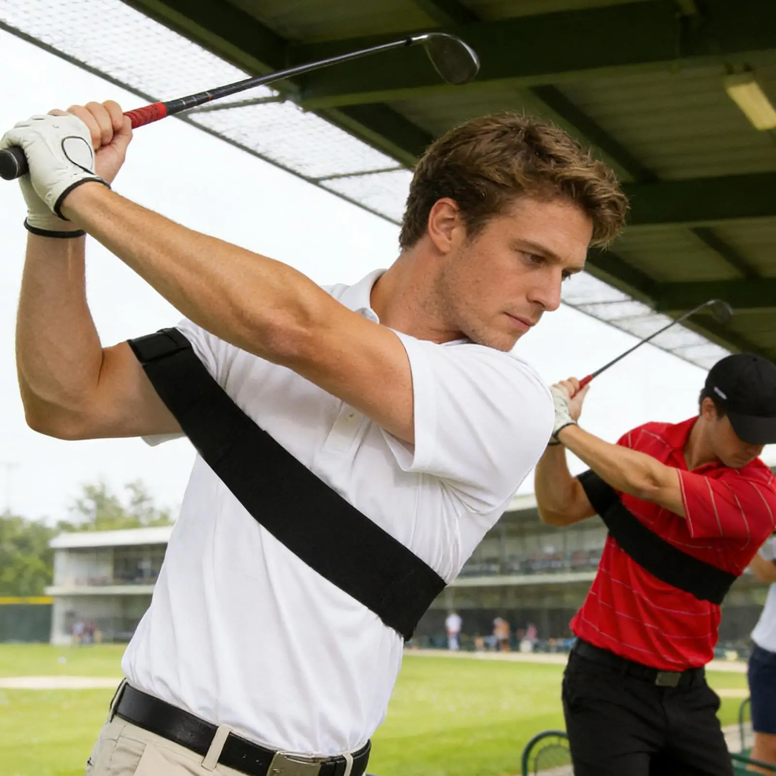 

Эластичный тренажер для гольфа: корректор осанки для начинающих, молодежи и взрослых, для правой и левой руки