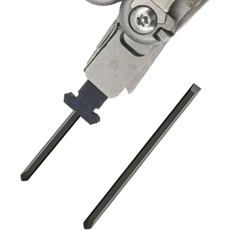Eyeglass Screwdriver Bit Holder Kit Set for Leatherman, 2Pcs Flat Replacement Phillips Screwdriver Bits Set for Precision Repair