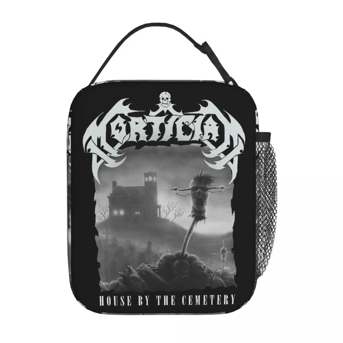 

Mortician Rock Metal Band Insulated Lunch Bag Food Container Portable Thermal Cooler Lunch Boxes For Work